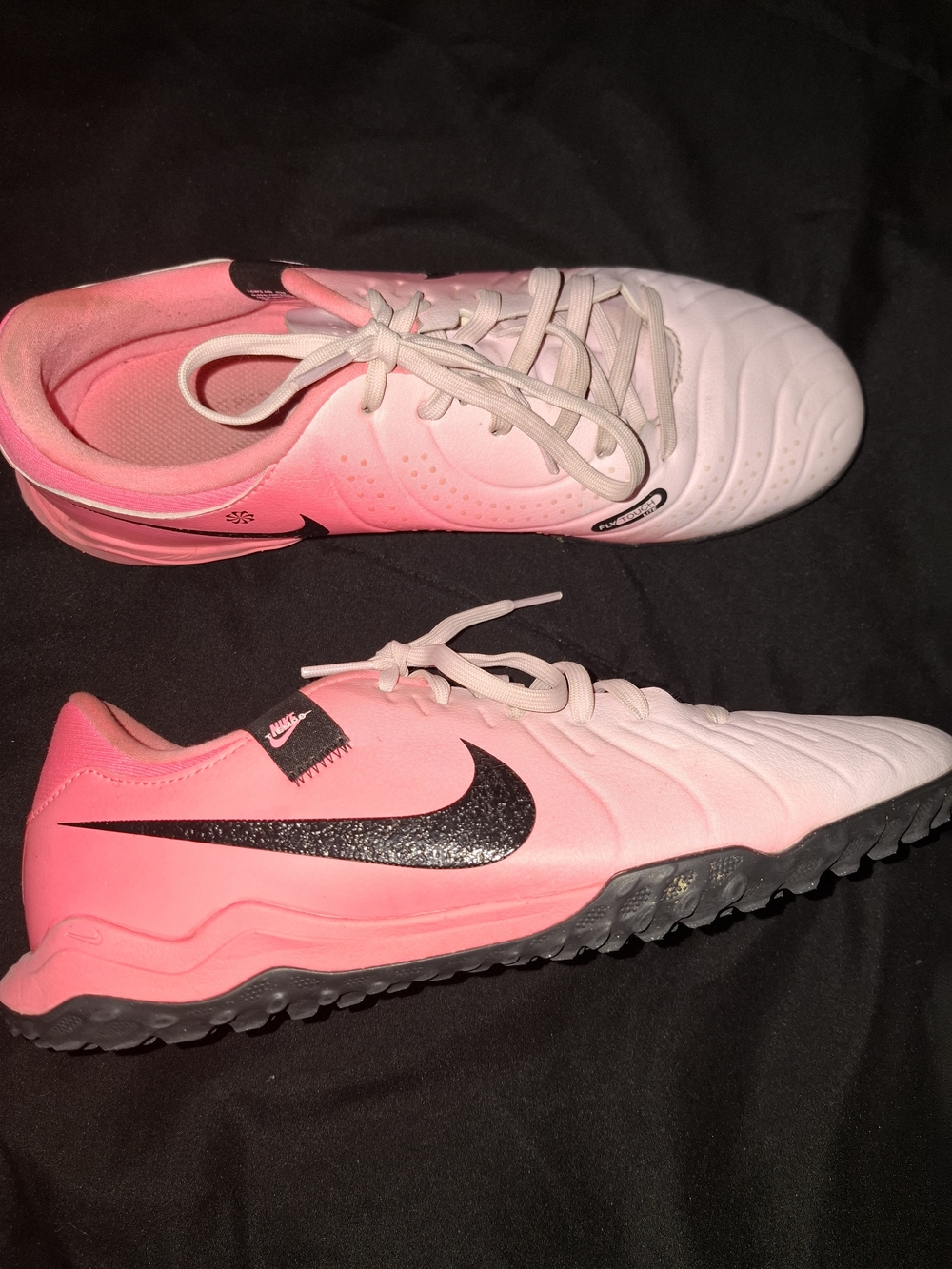 Nike Tiempo Legend 10 Academy TF turf soccer shoes in the "Pink Foam"